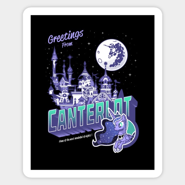 Greetings from Canterlot Sticker by GillesBone